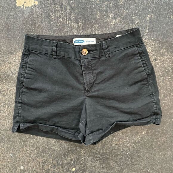 Old Navy Black Women’s Size 0 Shorts Everyday Shorts Cotton Blend Essential - Picture 1 of 14